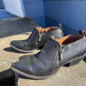 Frye low zipper boots